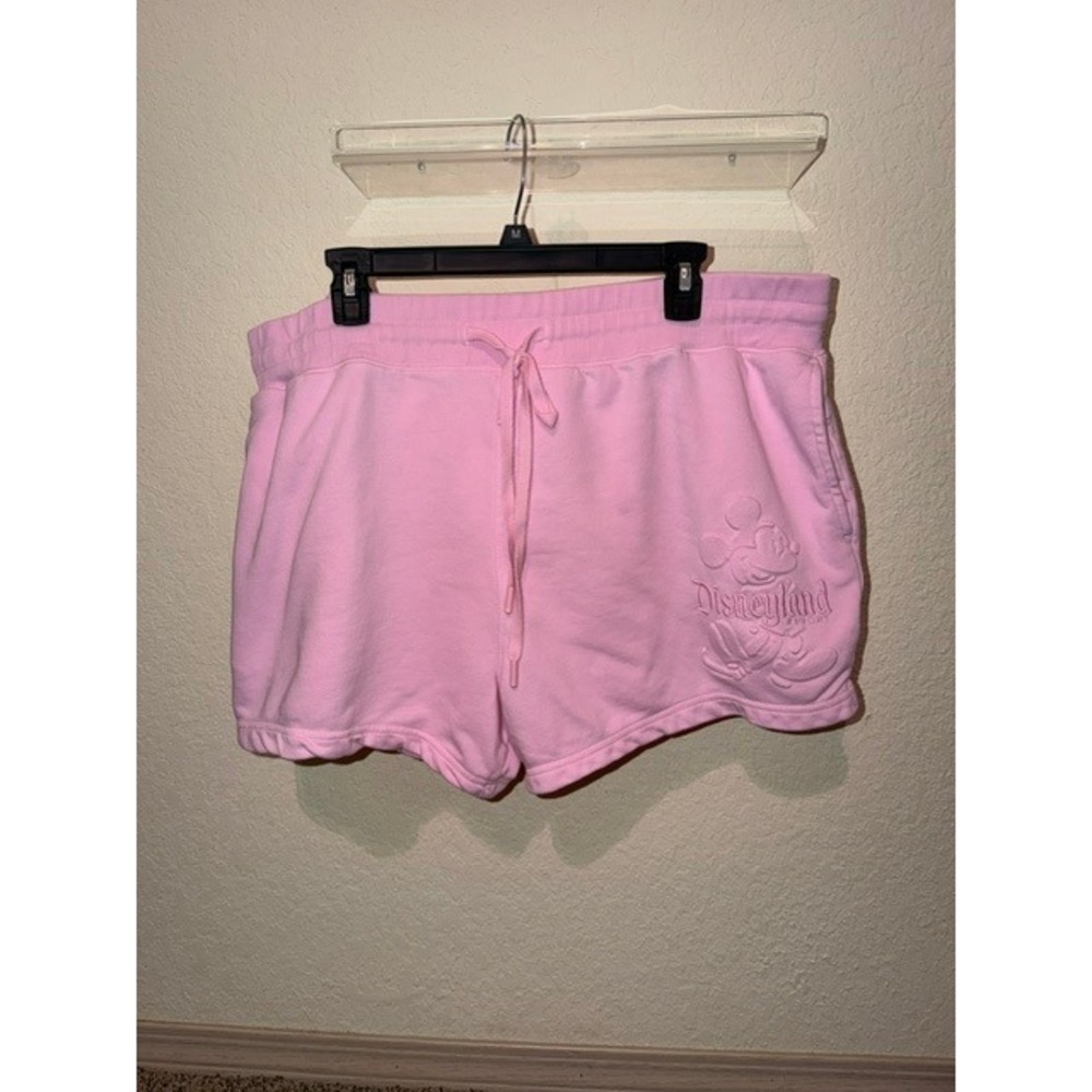 Disney Parks Disneyland Resort Pink Mickey Mouse Sweat Shorts Plus Size 1X